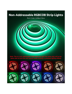 Tira LED COB RGB 6M Aclorol IP67 Control Remoto Música 2