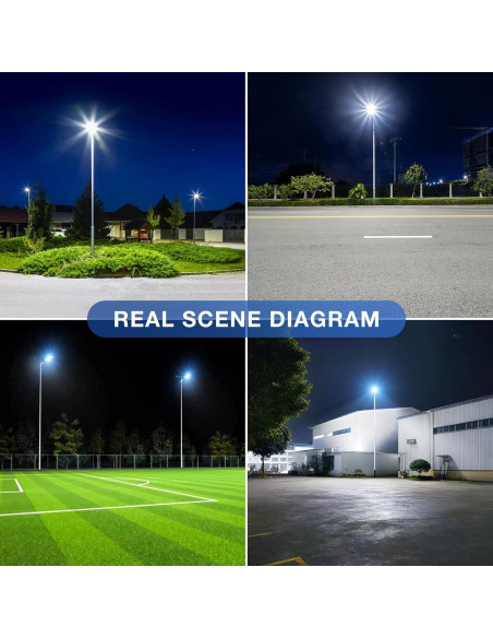 Luces de Calle Solares OKPRO 12000W IP66 6500K Alta Brillo