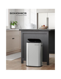 Bote de Basura Automático SONGMICS 50L con Sensor y Tapa Suave 2