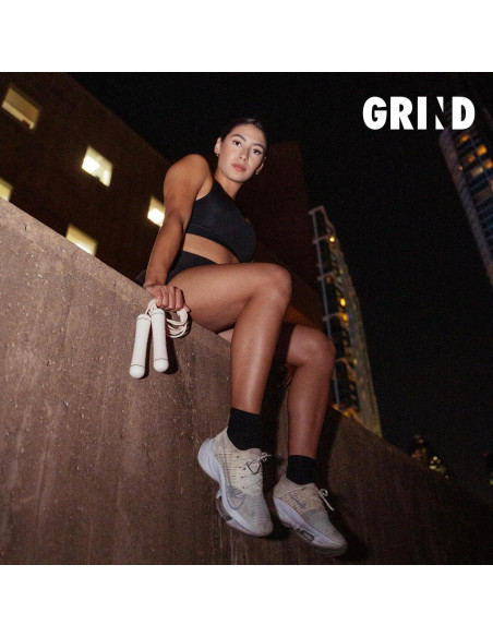 Cuerda de Salto Ajustable GRIND Rosa - Sin Enredos y Ergonómica