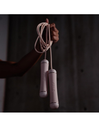 Cuerda de Salto Ajustable GRIND Rosa - Sin Enredos y Ergonómica