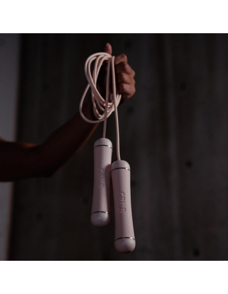 Cuerda de Salto Ajustable GRIND Rosa - Sin Enredos y Ergonómica