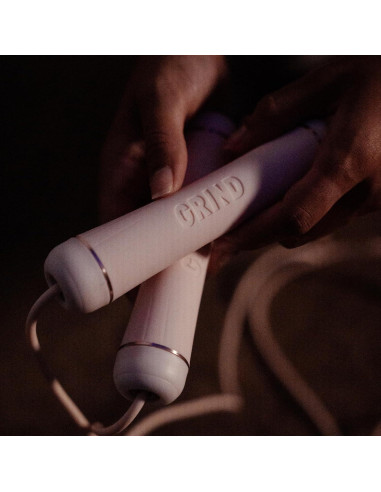 Cuerda de Salto Ajustable GRIND Rosa - Sin Enredos y Ergonómica