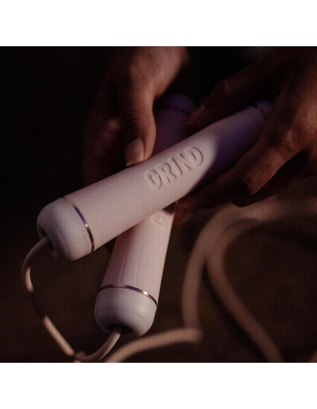 Cuerda de Salto Ajustable GRIND Rosa - Sin Enredos y Ergonómica