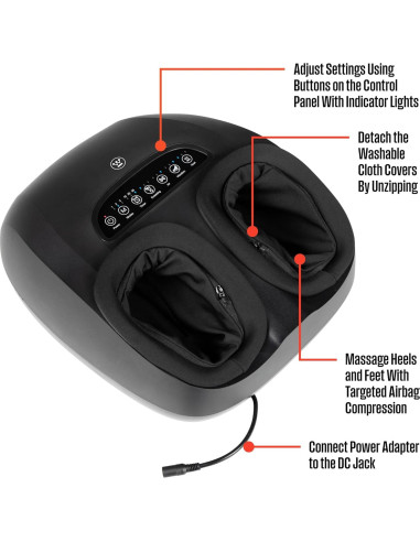Masajeador de pies Westinghouse WES42-5318 con calor y compresión