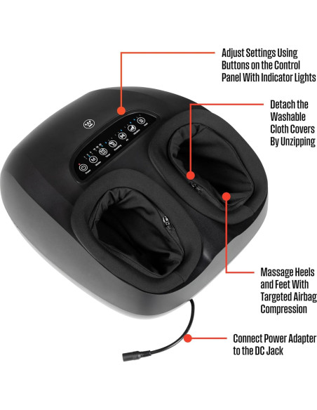 Masajeador de pies Westinghouse WES42-5318 con calor y compresión