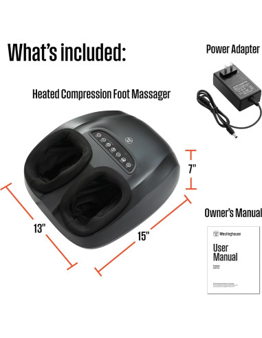 Masajeador de pies Westinghouse WES42-5318 con calor y compresión
