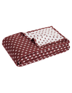 Manta de Muselina de Algodón Sterling Creek Rey Roja Tres Capas