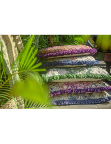 Funda de Almohada Cuadrada 66cm Mandala Life ART Algodón Verde