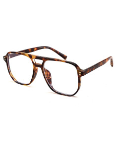 Gafas Anti Luz Azul FEISEDY B2866 Marco Cuadrado Leopardo