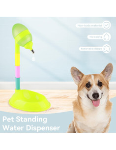 Dispensador de Agua para Perros Cyrank 650ml Ajustable Antideslizante 2