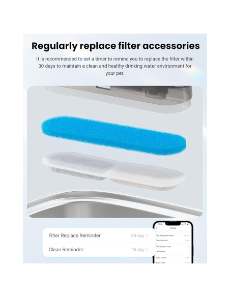 Dispensador de Agua Automático para Perros Vacqueen 10L Acero Inoxidable