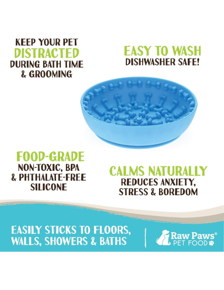Alfombrilla de Lamer para Perros Raw Paws 15cm - Distracción y Alimentación Lenta