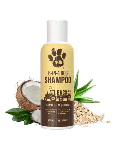Champú Natural para Perros Back 40 Dogs 6 en 1 Avena 500ml