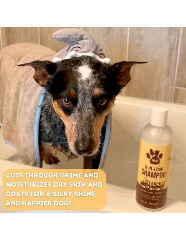 Champú Natural para Perros Back 40 Dogs 6 en 1 Avena 500ml