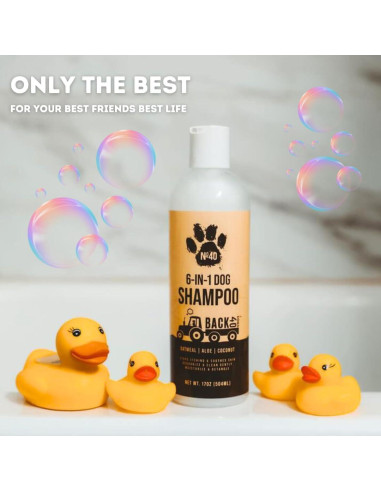 Champú Natural para Perros Back 40 Dogs 6 en 1 Avena 500ml