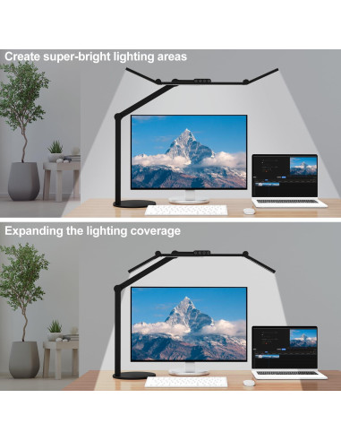 Lámpara de Escritorio LED Micomlan 24W Ajustable con Base