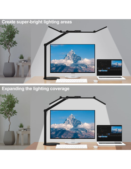 Lámpara de Escritorio LED Micomlan 24W Ajustable con Base