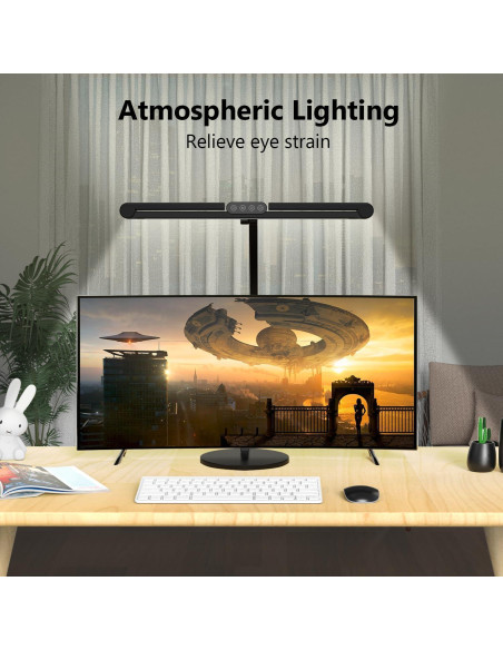 Lámpara de Escritorio LED Micomlan 24W Ajustable con Base