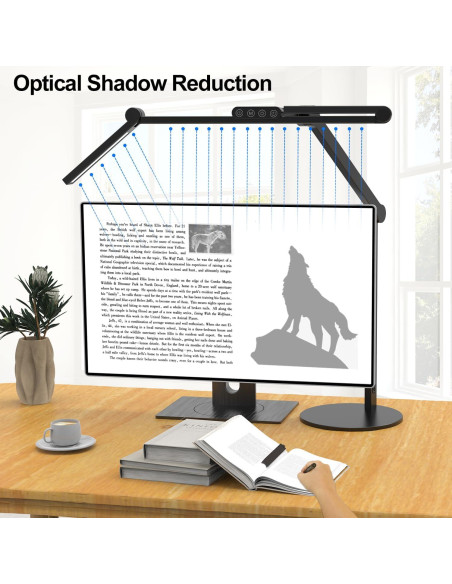 Lámpara de Escritorio LED Micomlan 24W Ajustable con Base