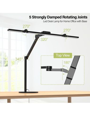 Lámpara de Escritorio LED Micomlan 24W Ajustable con Base