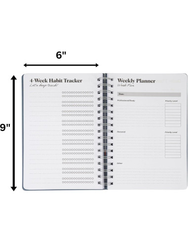 Planificador Diario TDAH Joytiva 12 Semanas 15.24x22.86 cm