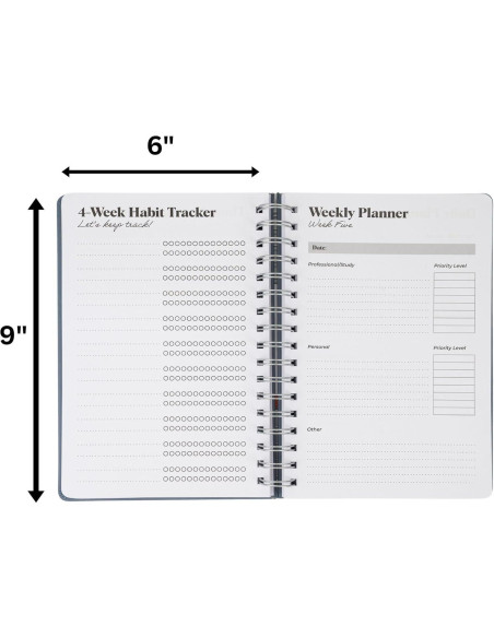 Planificador Diario TDAH Joytiva 12 Semanas 15.24x22.86 cm