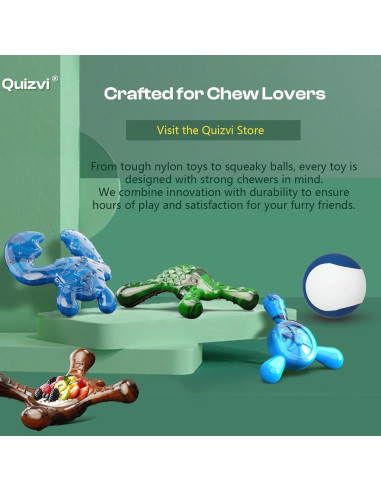 Juguete Masticable Indestructible Quizvi para Perros Pequeños