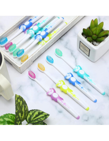 Bokon Cepillos de Dientes para Niños 300 Pcs Suaves Panda