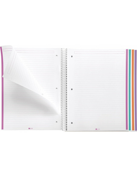 Cuaderno MiquelRius 4 Asignaturas 11x21.6cm 120 Hojas Rayadas