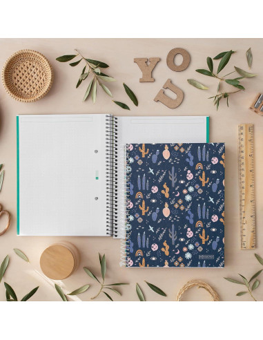 Cuaderno MiquelRius 4 Asignaturas 11x21.6cm 120 Hojas Rayadas