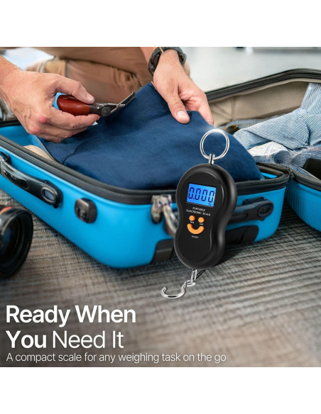 Balanza de Equipaje Digital Flexzion 50kg con Pantalla LCD