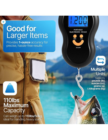Balanza de Equipaje Digital Flexzion 50kg con Pantalla LCD