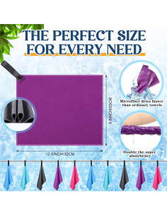 20 Toallas de Microfibra SmoothNovelty 32x25 cm Secado Rápido 2