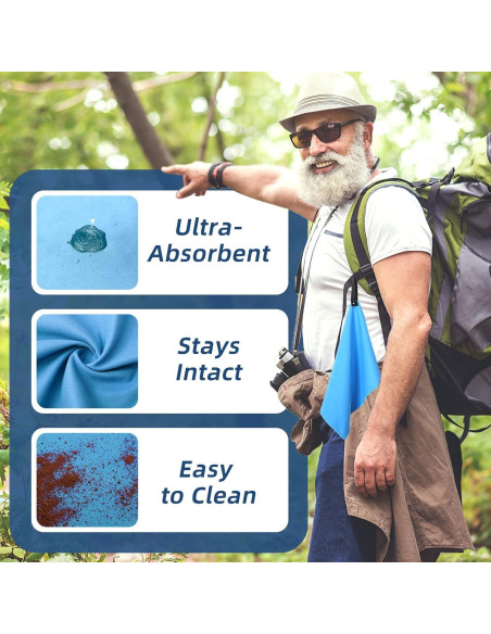 20 Toallas de Microfibra SmoothNovelty 32x25 cm Secado Rápido