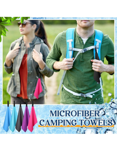 20 Toallas de Microfibra SmoothNovelty 32x25 cm Secado Rápido