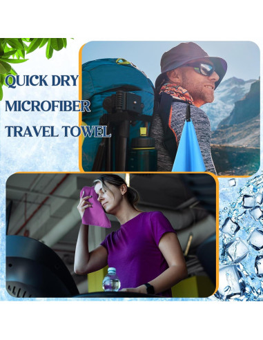 20 Toallas de Microfibra SmoothNovelty 32x25 cm Secado Rápido