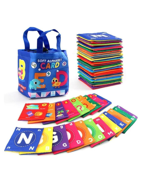 Libro de Iluminación Infantil Jiajiafa 26 Piezas ABC Suave