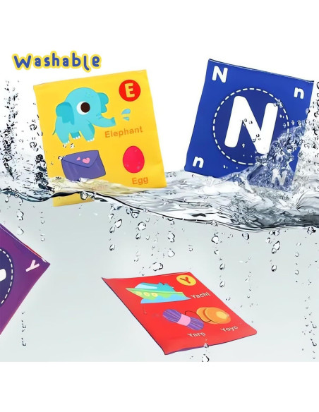 Libro de Iluminación Infantil Jiajiafa 26 Piezas ABC Suave