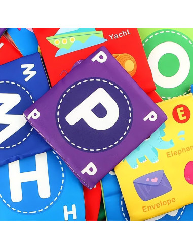 Libro de Iluminación Infantil Jiajiafa 26 Piezas ABC Suave