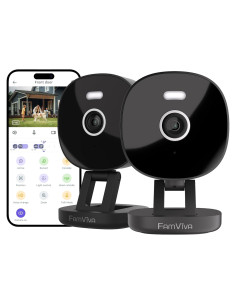 Cámara de Seguridad 2K FAMVIVA IP65 con Visión Nocturna