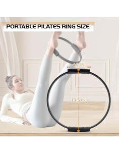 Anillo de Pilates Zmarthumb 34.3 cm Silicona Resistencia 2