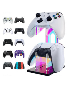 Soporte para Auriculares NiHome Acrílico 2 Niveles Antideslizante