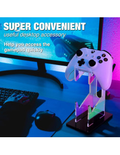 Soporte para Auriculares NiHome Acrílico 2 Niveles Antideslizante 2