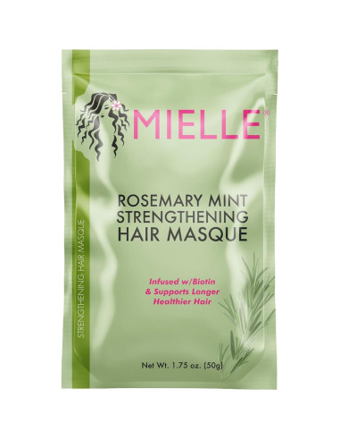Mascarilla Capilar Fortalecedora Mielle Romero y Menta 3x60g