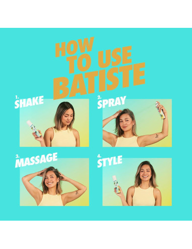 Champú Seco Batiste Rubio 162 g - Refresca y Absorbe Aceite