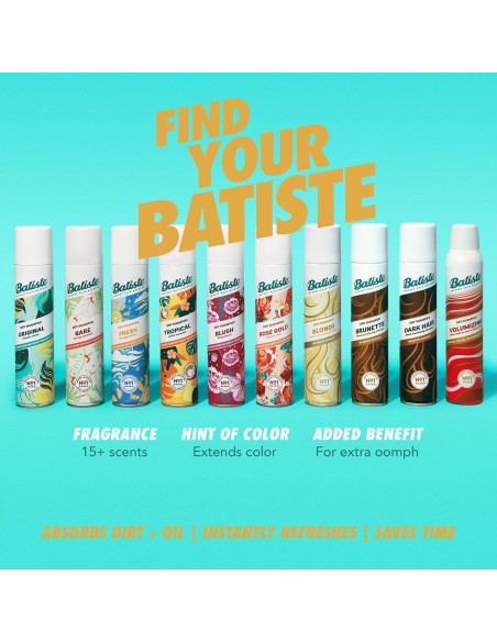 Champú Seco Batiste Rubio 162 g - Refresca y Absorbe Aceite Champú Seco Batiste Rubio 162 g - Refresca y Absorbe Aceite