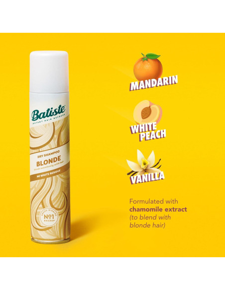 Champú Seco Batiste Rubio 162 g - Refresca y Absorbe Aceite Champú Seco Batiste Rubio 162 g - Refresca y Absorbe Aceite