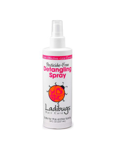 Spray Desenredante Natural Ladibugs 236ml Acondicionador y Repelente