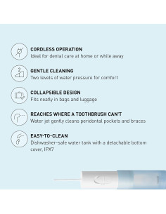 Irrigador Dental Portátil Panasonic EW-DJ11-A con Tanque Plegable 2